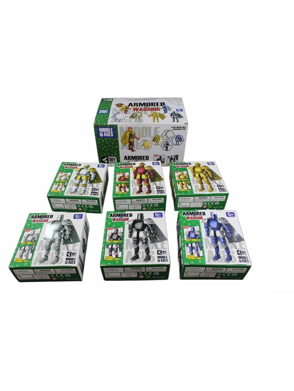 Armored Warrior DIY Model Figure Kit Lot - 6 Boxes